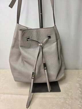Kate Spade Pebbled Leather Holly Street Ashton Bucket Bag - Taupe Grey